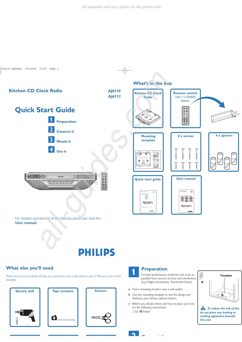 Philips AJ6110 User manual