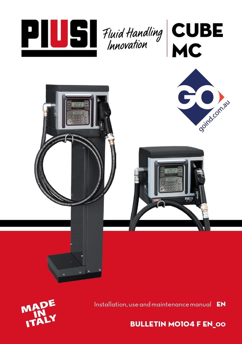 Go PIUSI CUBE MC Instructions for installation, use and maintenance manual