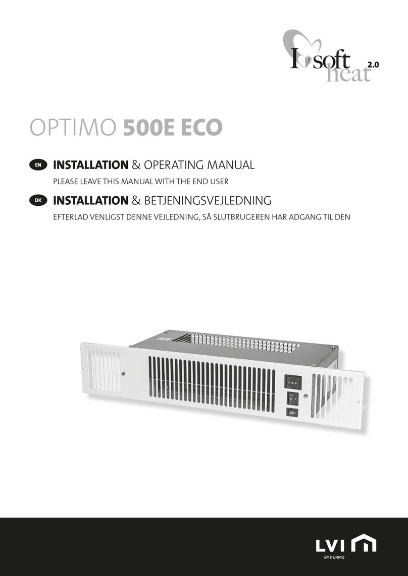 Purmo OPTIMO 500E ECO Installation & operating manual