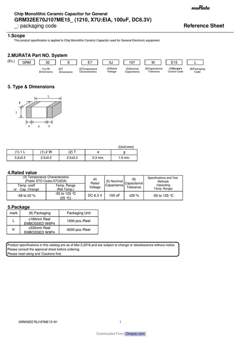 Murata GRM32EE70J107ME15 Series Reference sheet Murata GRM32EE70J107ME15 Series Reference sheet