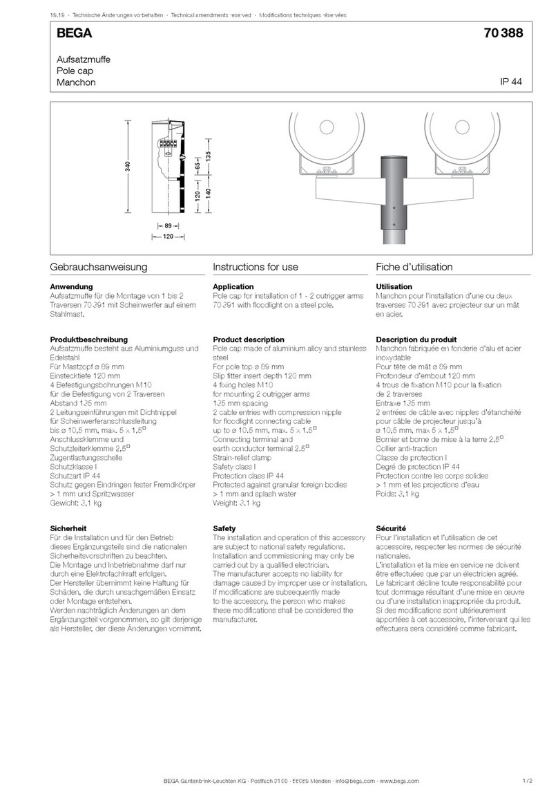 BEGA 70 388 manual