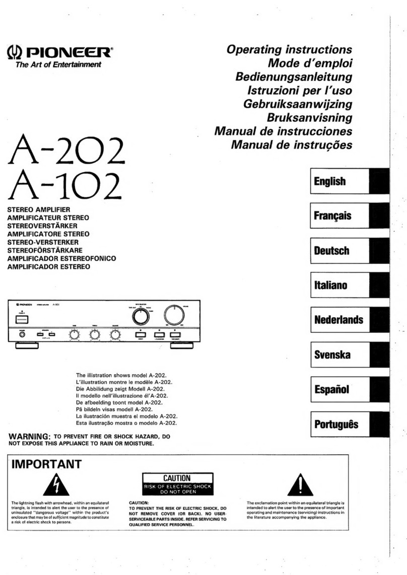 Pioneer A-202 User manual