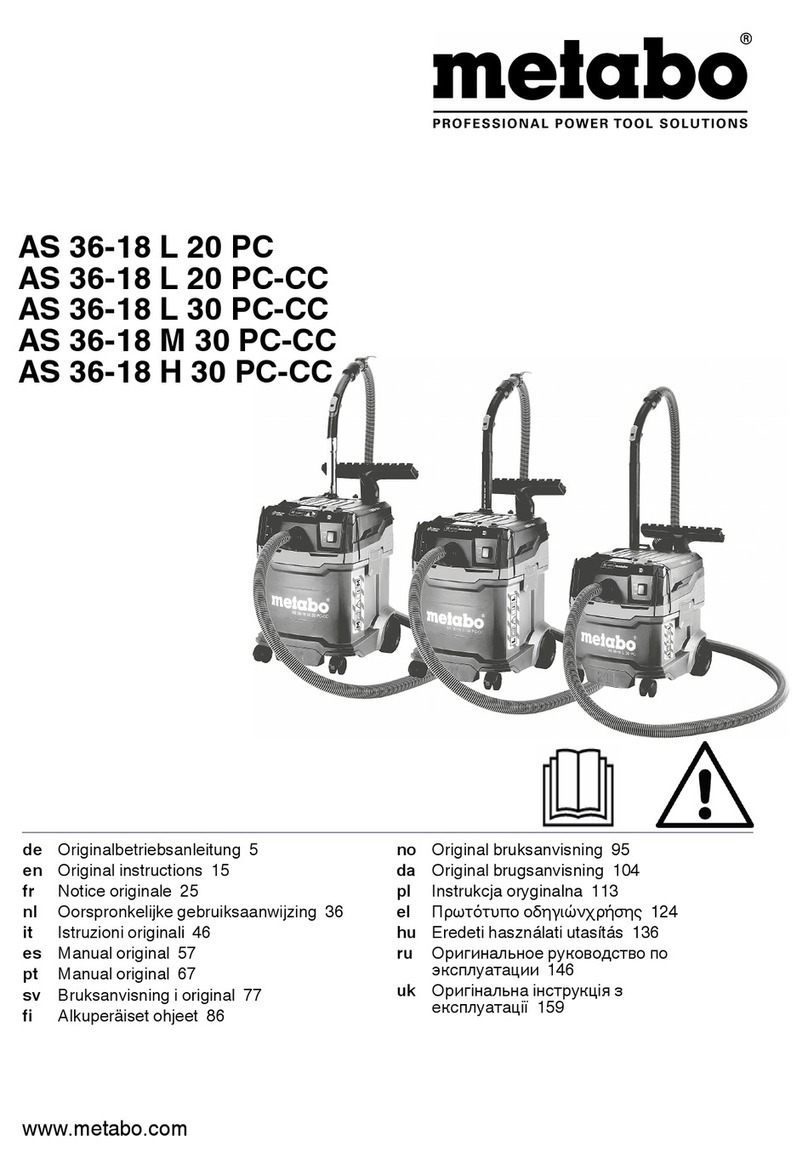 Metabo AS 36-18 L 20 PC User manual