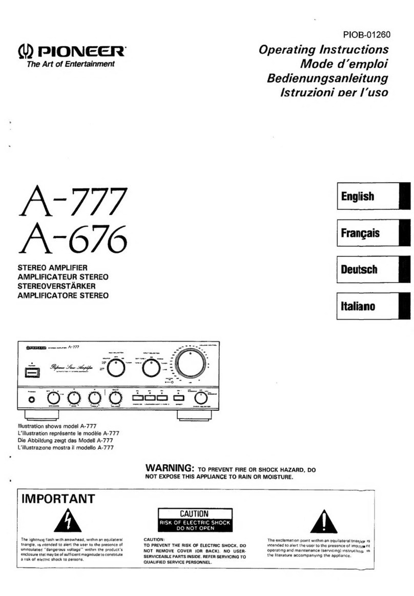 Pioneer A-777 operating instructions