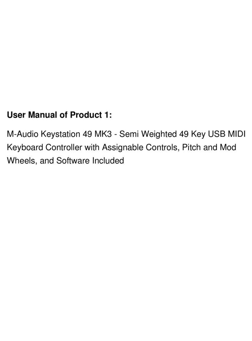 M-Audio KEYSTATION 49 MK3 user guide