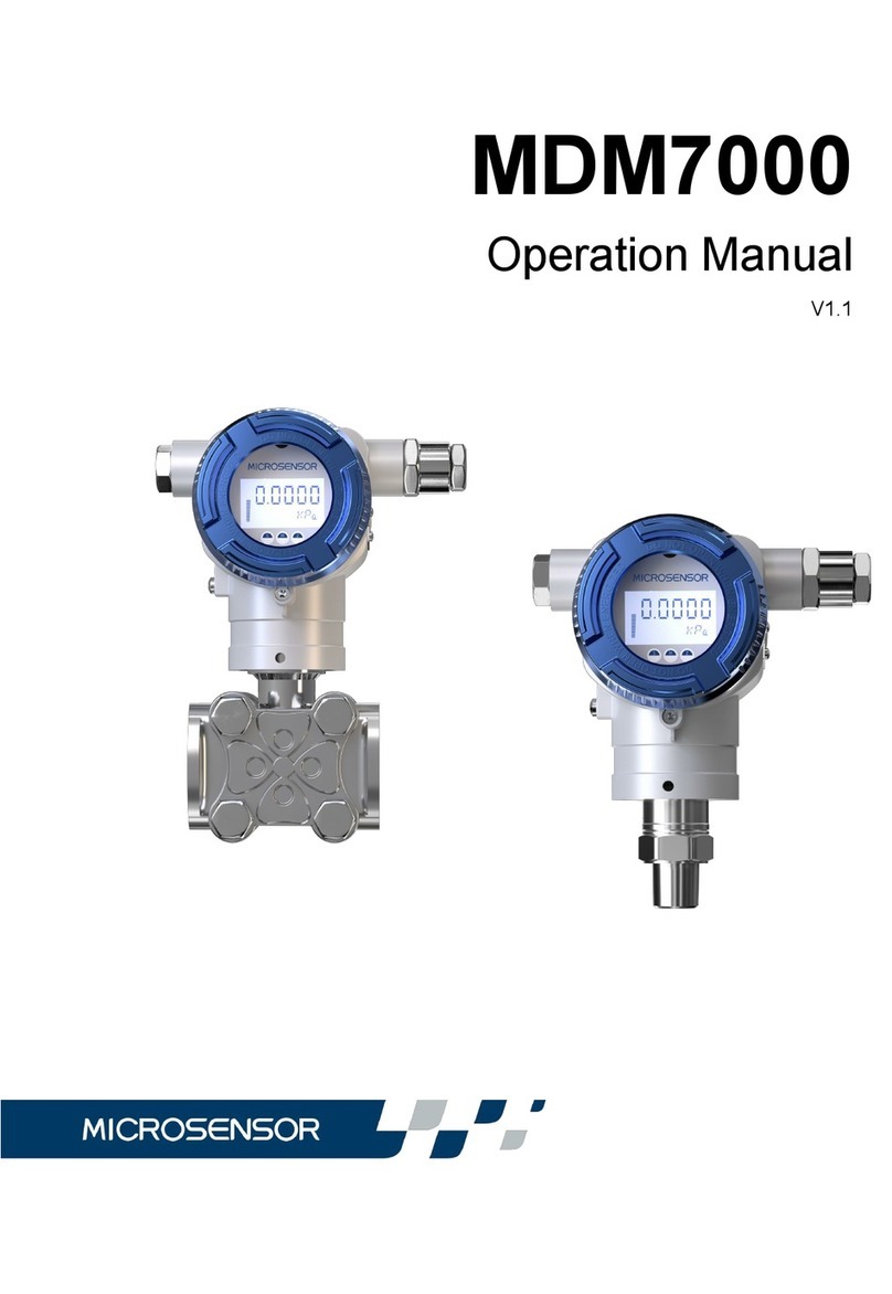 Microsensor MDM7000 User manual