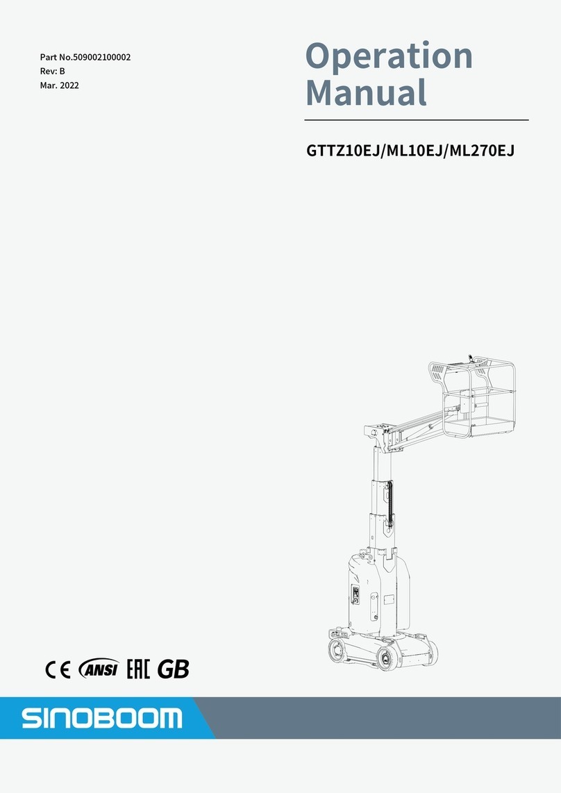 Sinoboom ML270EJ Operation manual