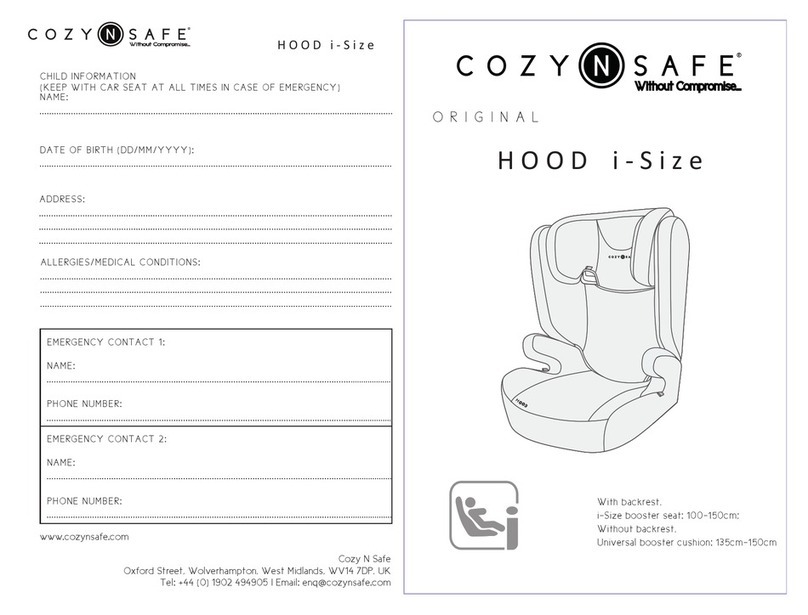 Cozy N Safe HOOD i-Size quick start guide