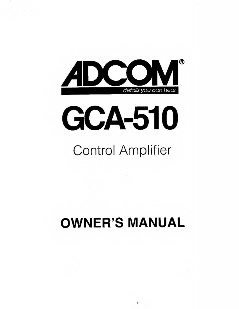 Adcom GCA-510 User manual