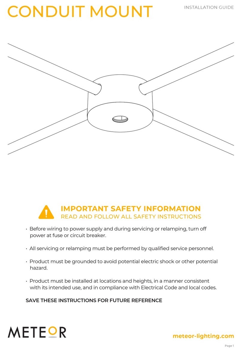 Meteor CONDUIT MOUNT User manual