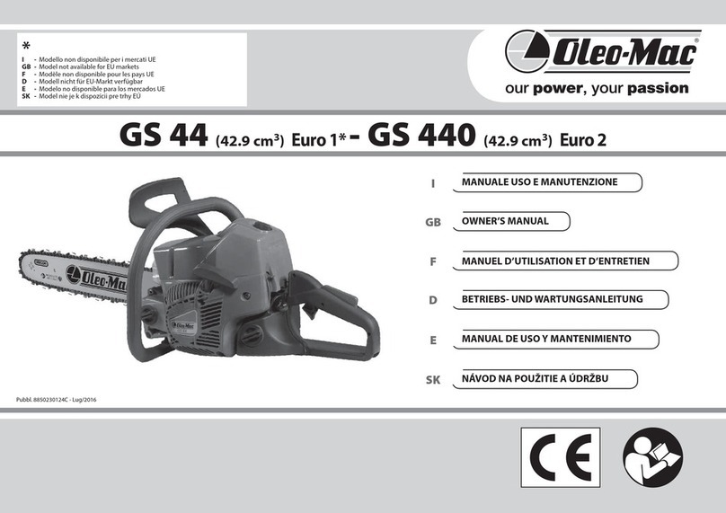 Oleo-Mac GS 440 User manual Oleo-Mac GS 440 User manual