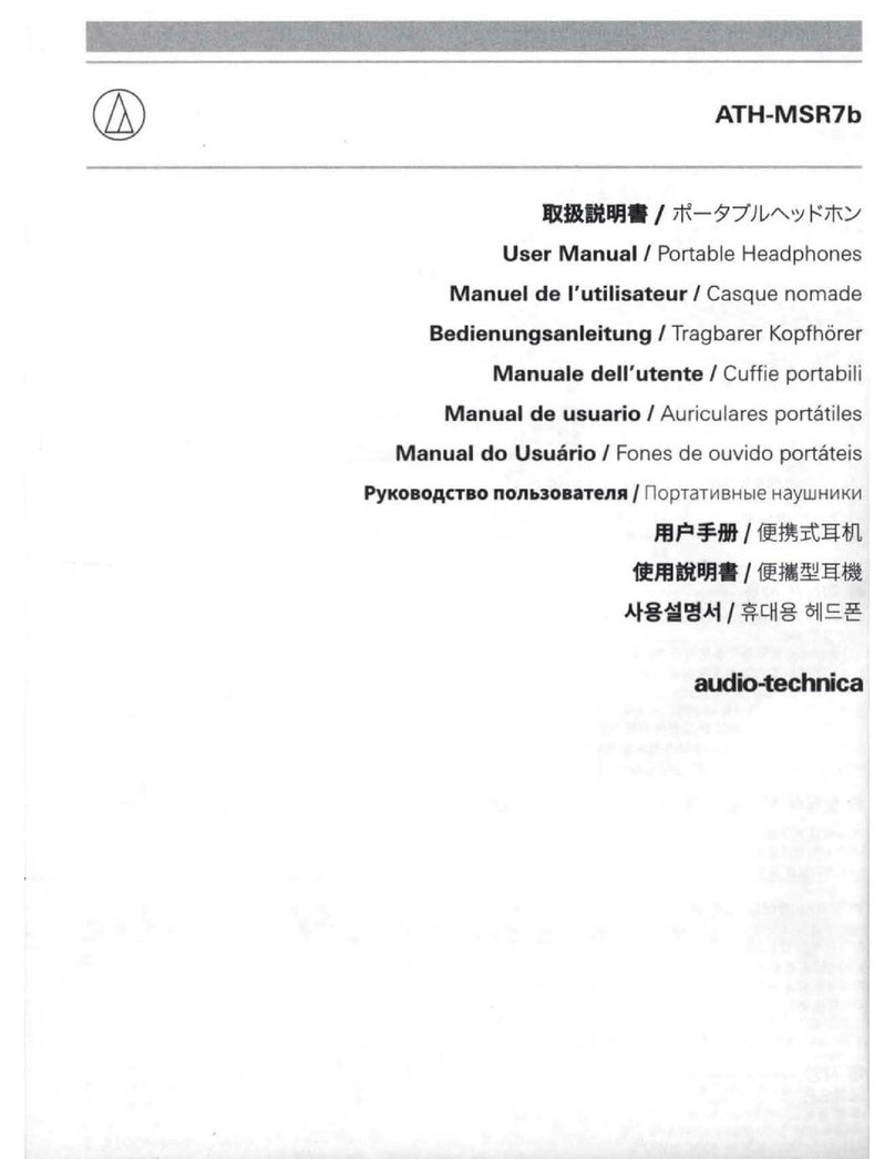 Audio Technica ATH-MSR7b User manual