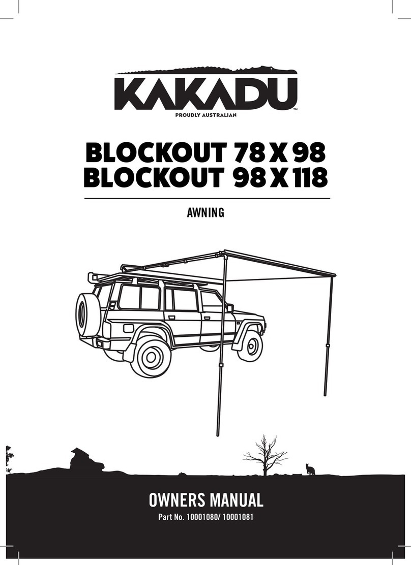 KAKADU BLOCKOUT 78 X 98 owner's manual