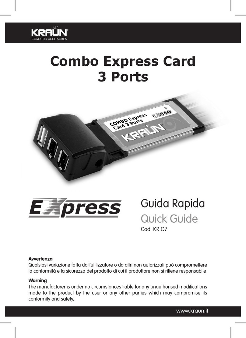 Kraun Combo ExpressCard 3 Ports quick guide