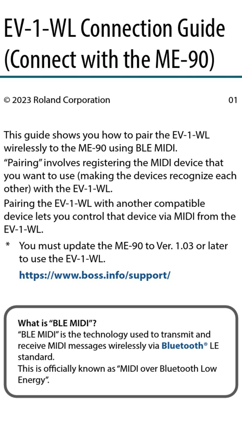 Roland EV-1-WL Connection guide