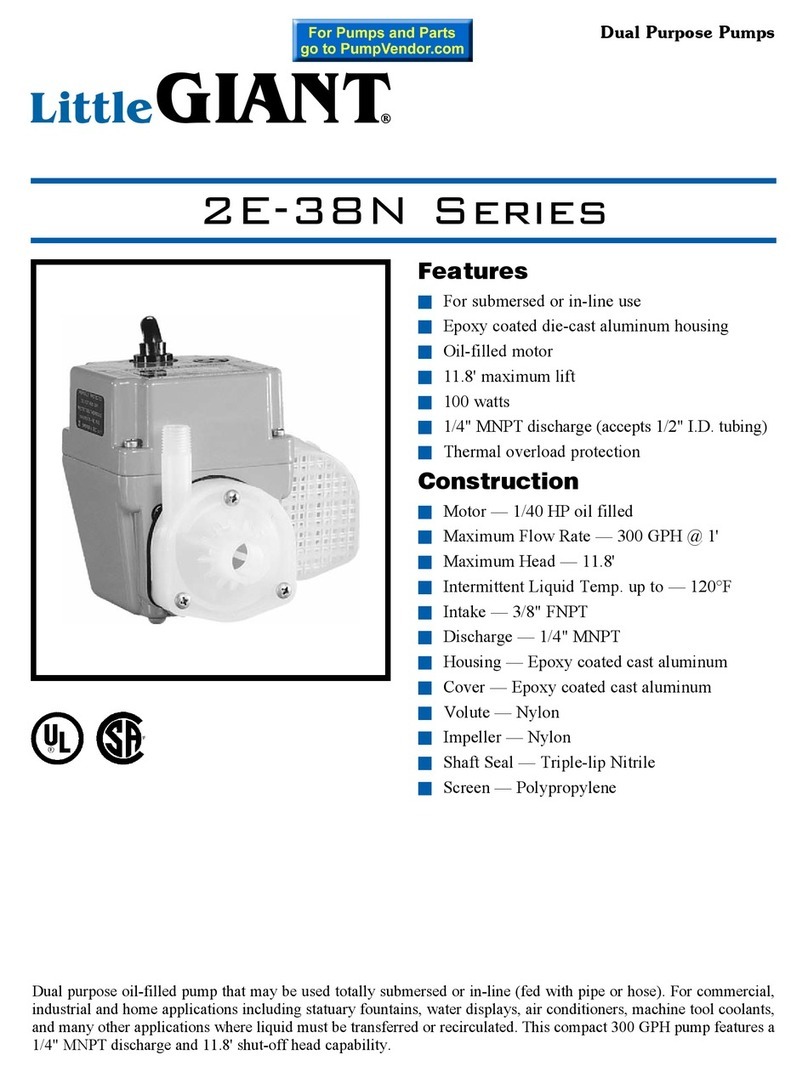 Little Giant 2E-38N Series User manual