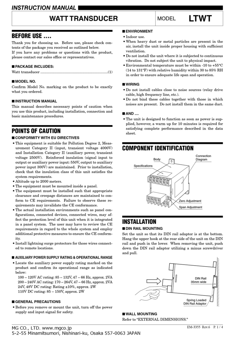 MG LTWT instruction manual