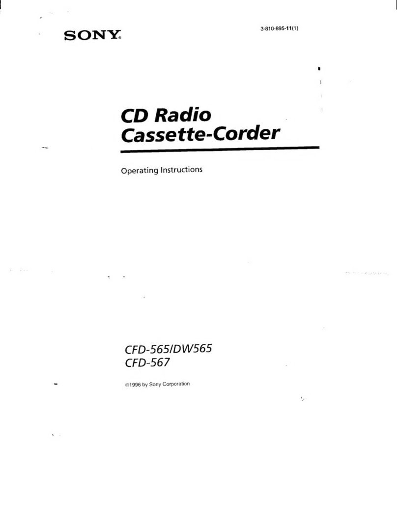 Sony CFD-565 User manual
