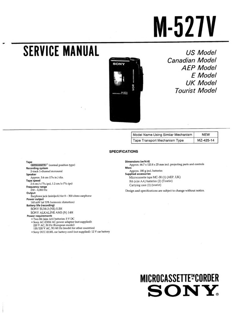 Sony M-527V User manual