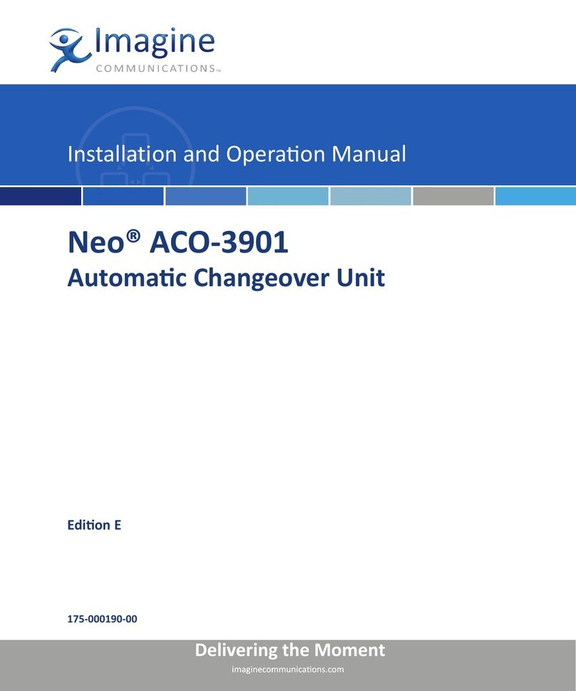 Imagine Neo ACO-3901 Installation and operation manual Imagine Neo ACO-3901 Installation and operation manual