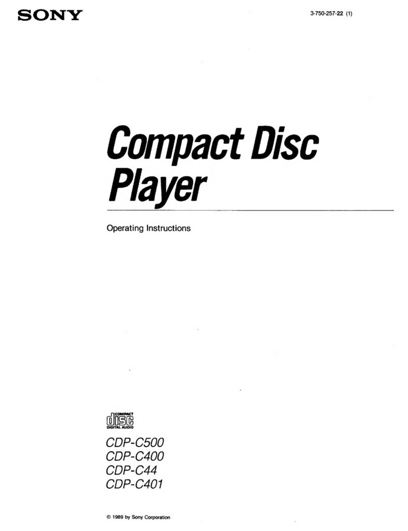 Sony CDP-C500 User manual