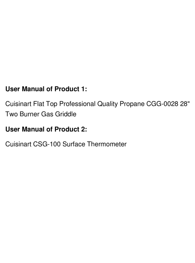 Cuisinart CSG-100 User manual