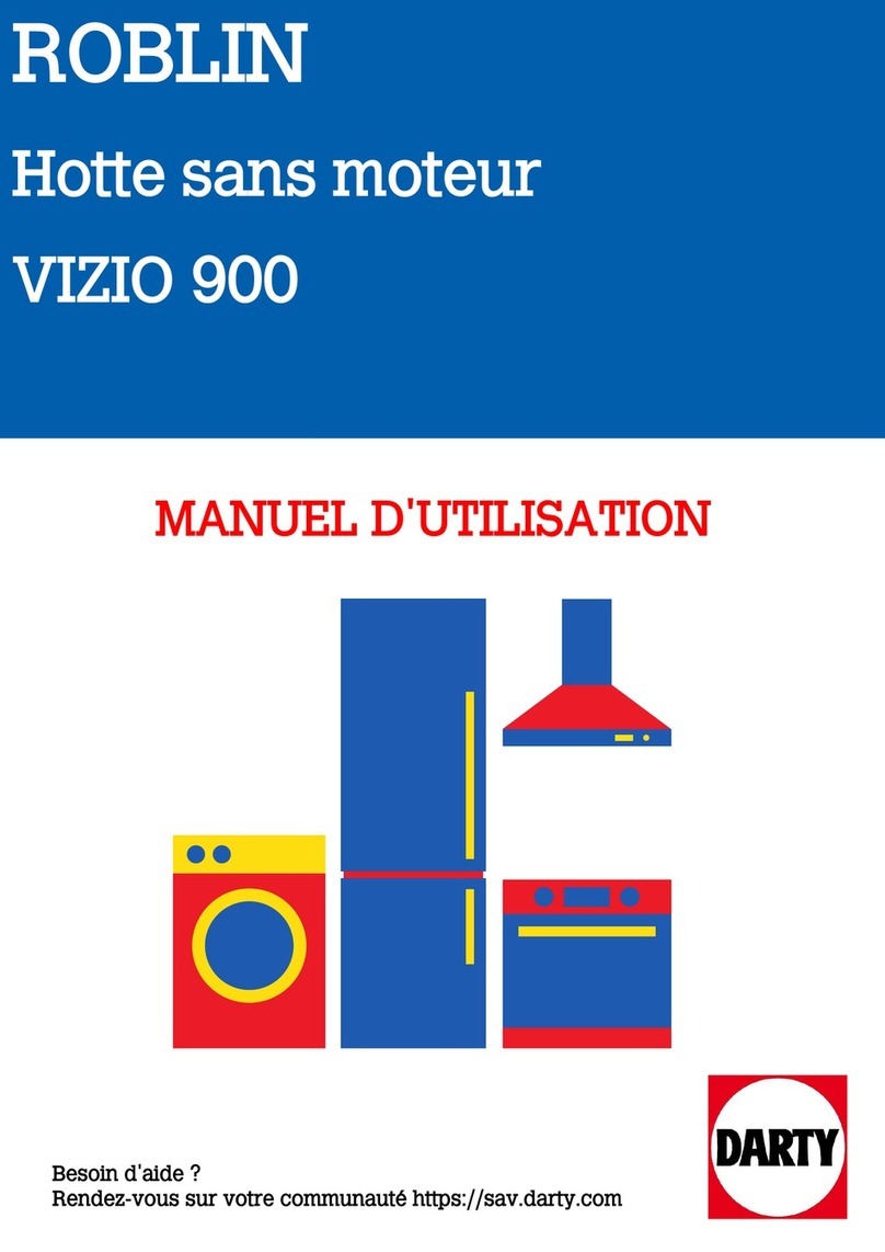 ROBLIN VIZIO 900 Instructions for installation and use