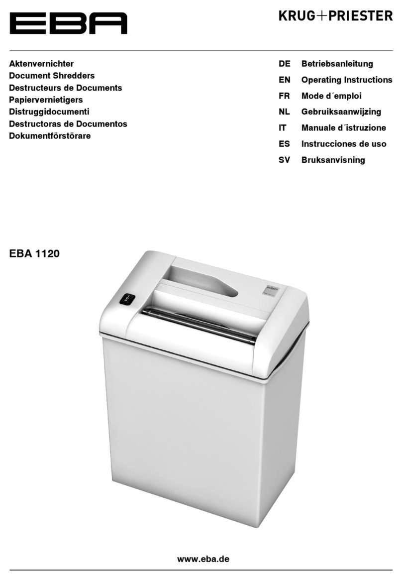 KRUG+PRIESTER EBA 1120 operating instructions