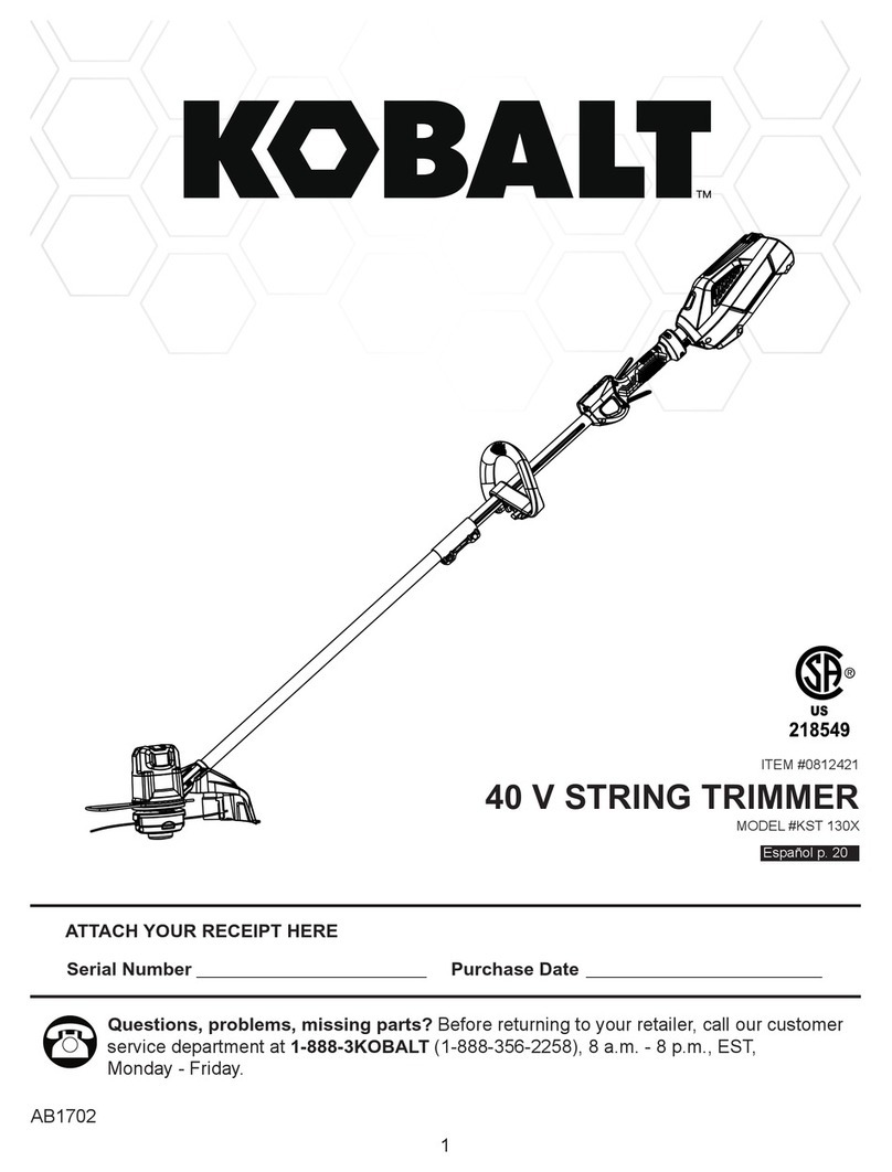 Kobalt KST 130X User manual