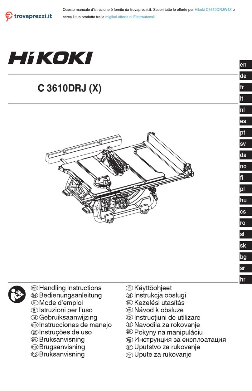 HIKOKI C3610DRJW4Z Handling instructions