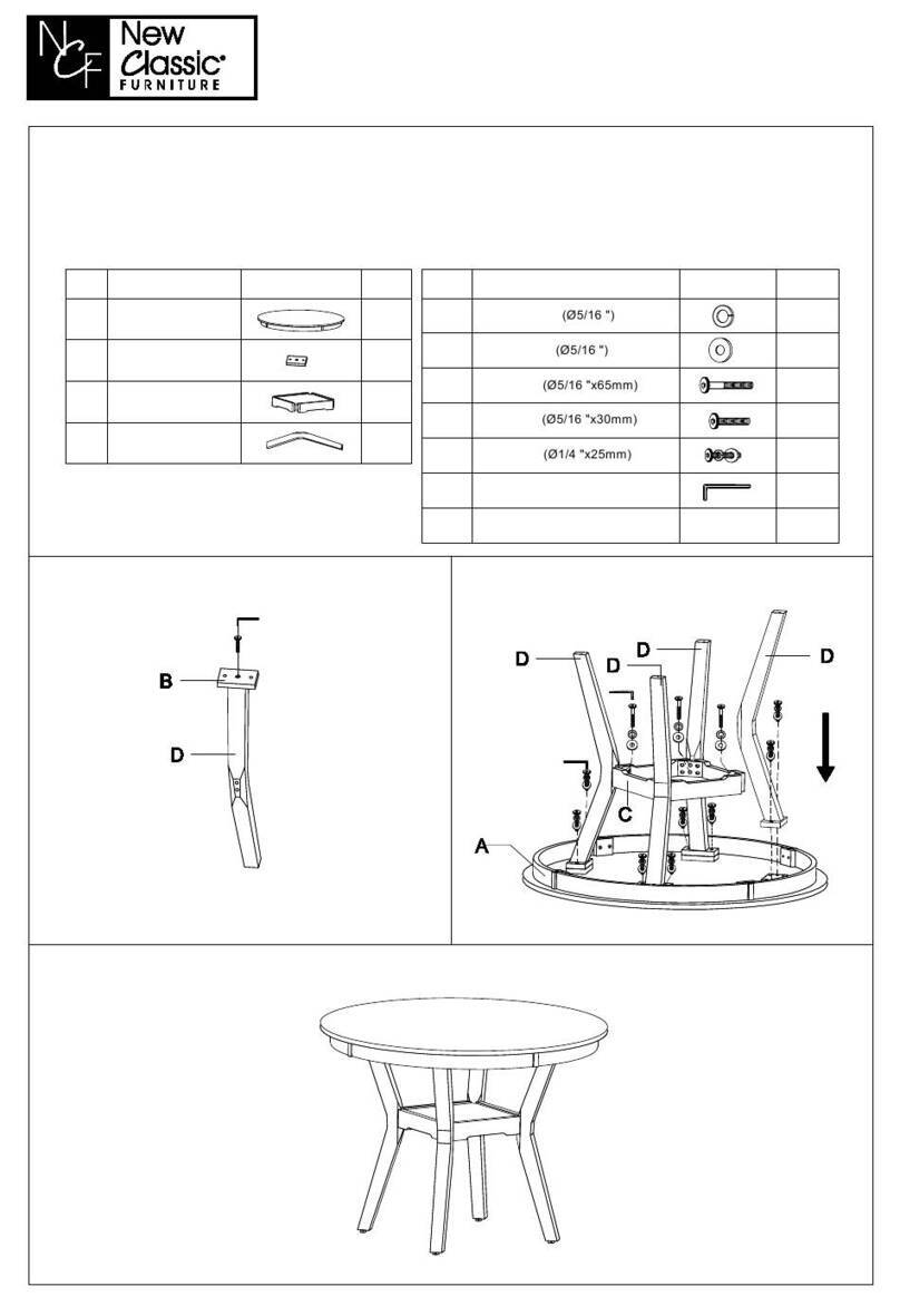New Classic Furniture CELESTE D400-11 Assembly instruction