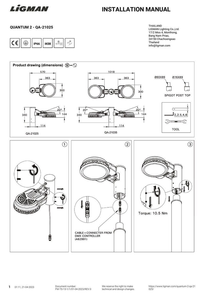 LIGMAN QA-21025 installation manual
