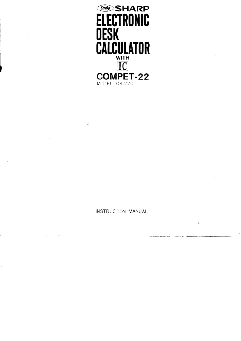 Sharp CS-22C instruction manual