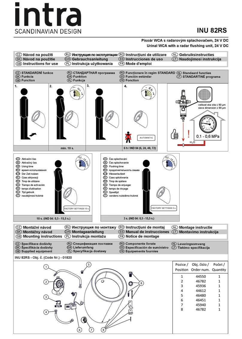 Intra INU 82RS Instructions for use