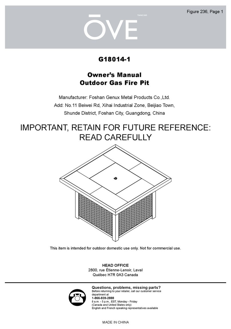 OVE G18014-1 owner's manual
