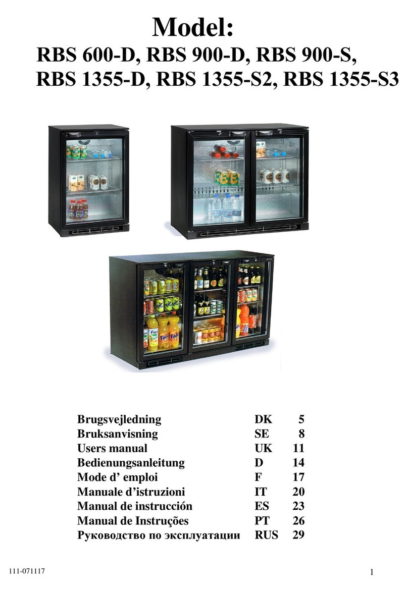 Tefcold RBS 600-D user manual