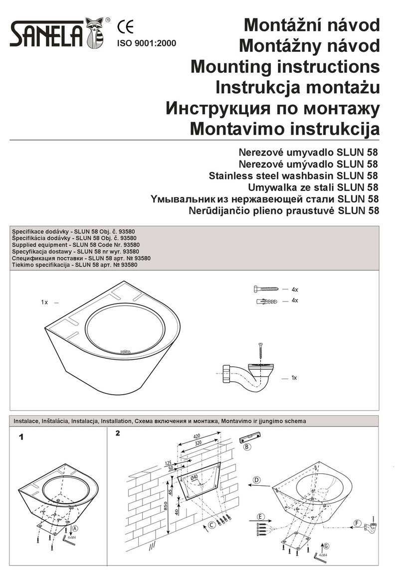 Sanela 93580 Mounting instructions Sanela 93580 Mounting instructions