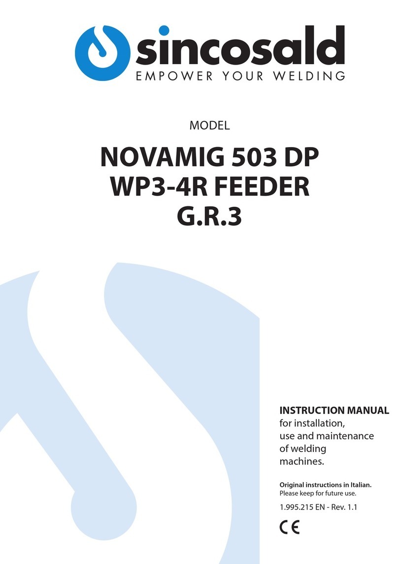 SincoSald NOVAMIG 503 DP WP3-4R FEEDER G.R.3 instruction manual