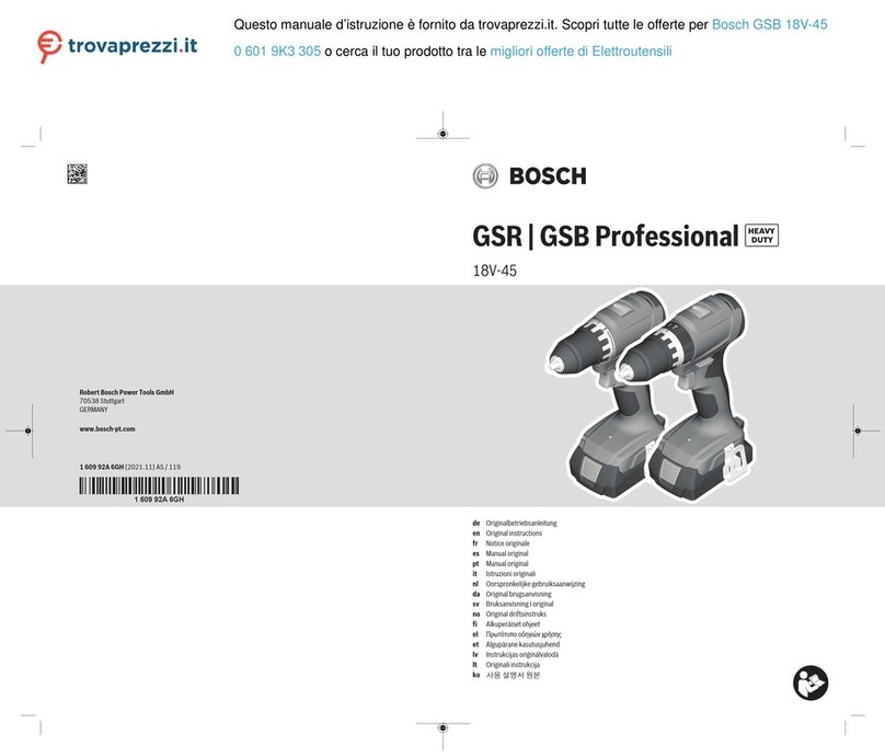 Bosch 0 601 9K3 305 User manual