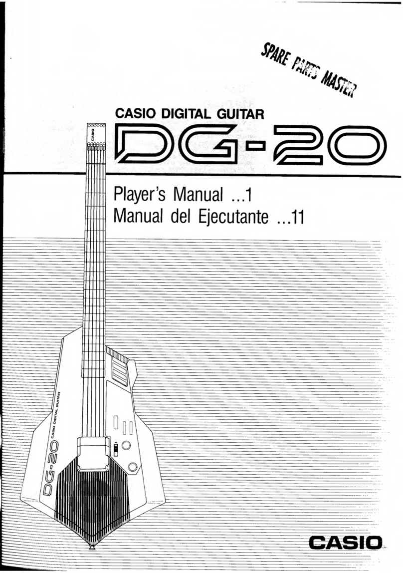 Casio DG-20 Operator's manual