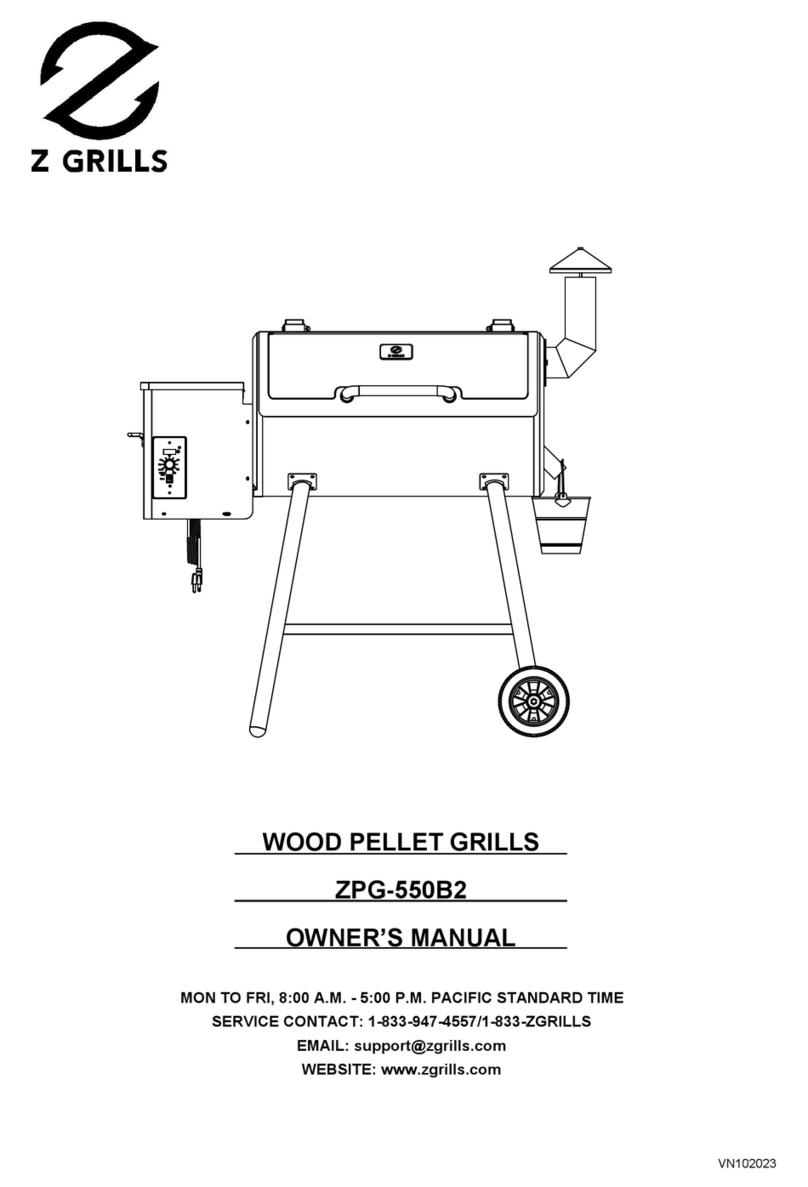 Z GRILLS ZPG-550B2 owner's manual