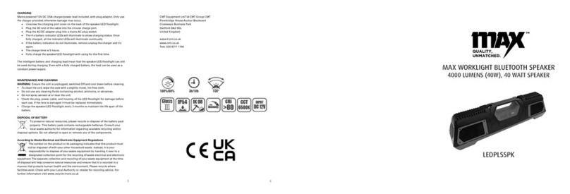 Max LEDPLSSPK User manual