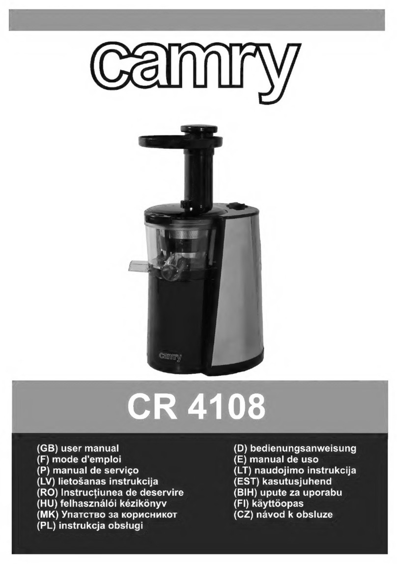 camry CR 4108 User manual camry CR 4108 User manual