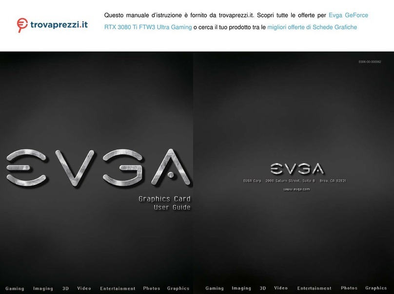 EVGA GeForce RTX 3080 Ti FTW3 Ultra Gaming User manual