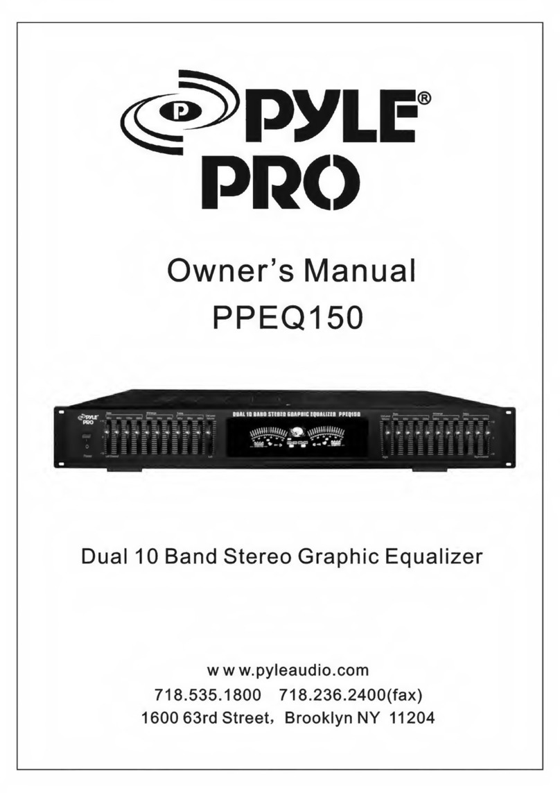 Pyle Pro PPEQ150 owner's manual