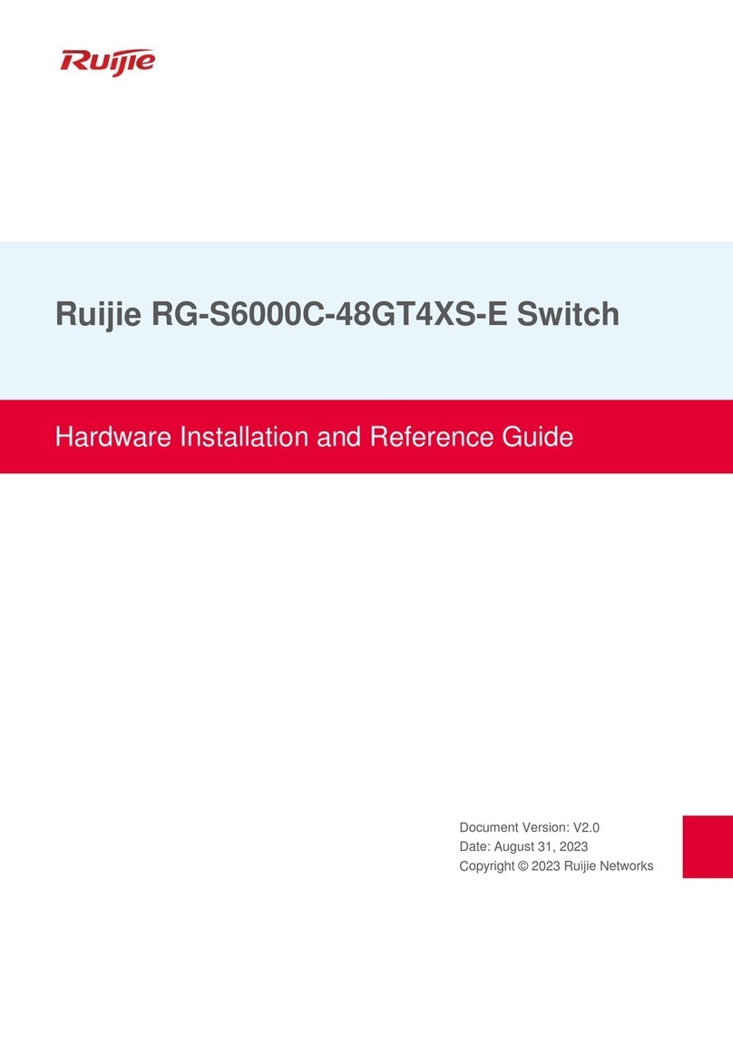 Ruijie RG-S6000C-48GT4XS-E Installation and operating manual
