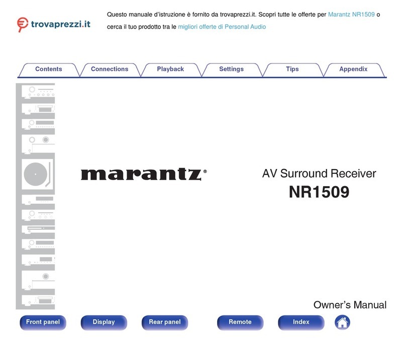 Marantz NR1509 User manual