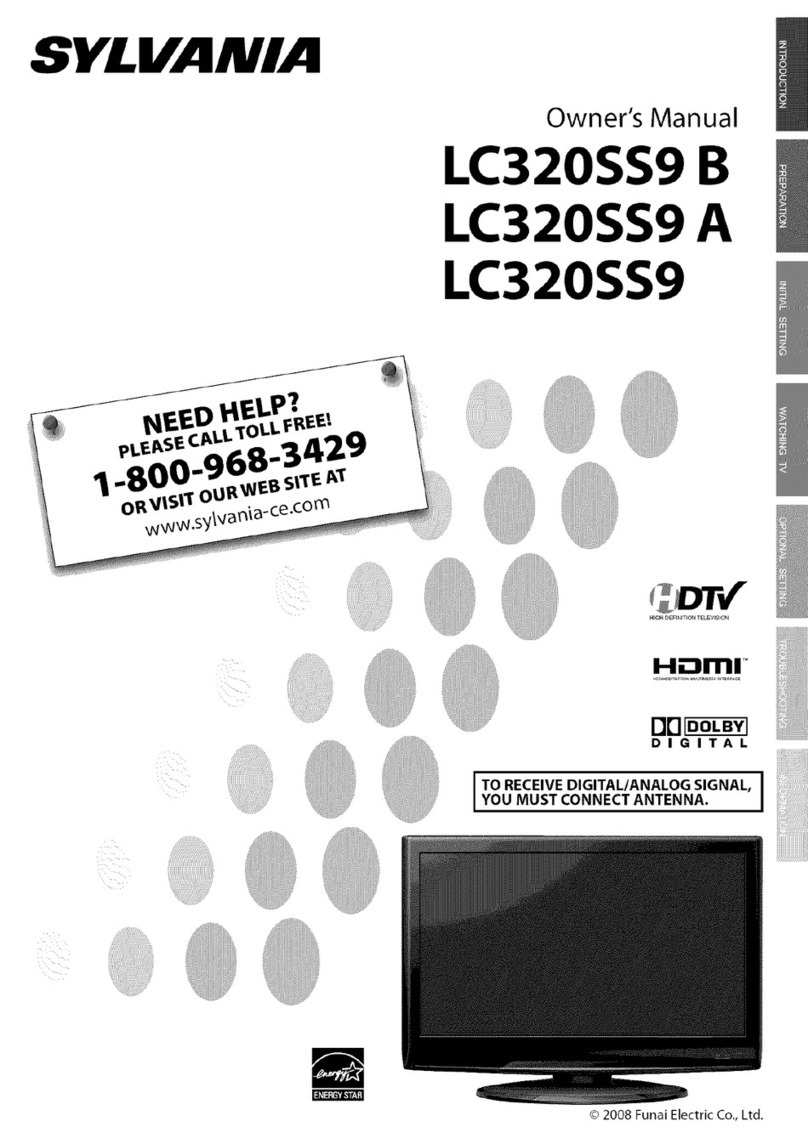 Sylvania LC320SS9 B User manual
