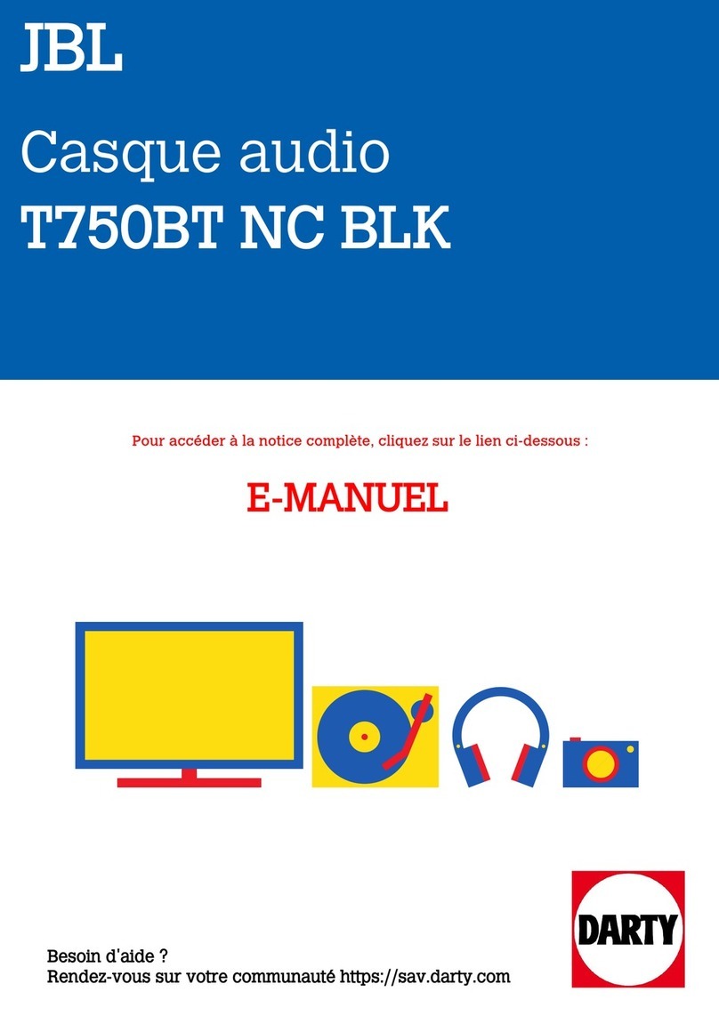 Harman JBL T750BT quick start guide