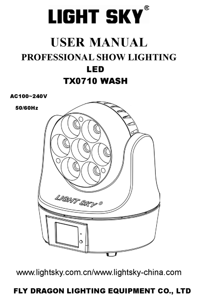 Fly Dragon LIGHT SKY TX0710 WASH user manual
